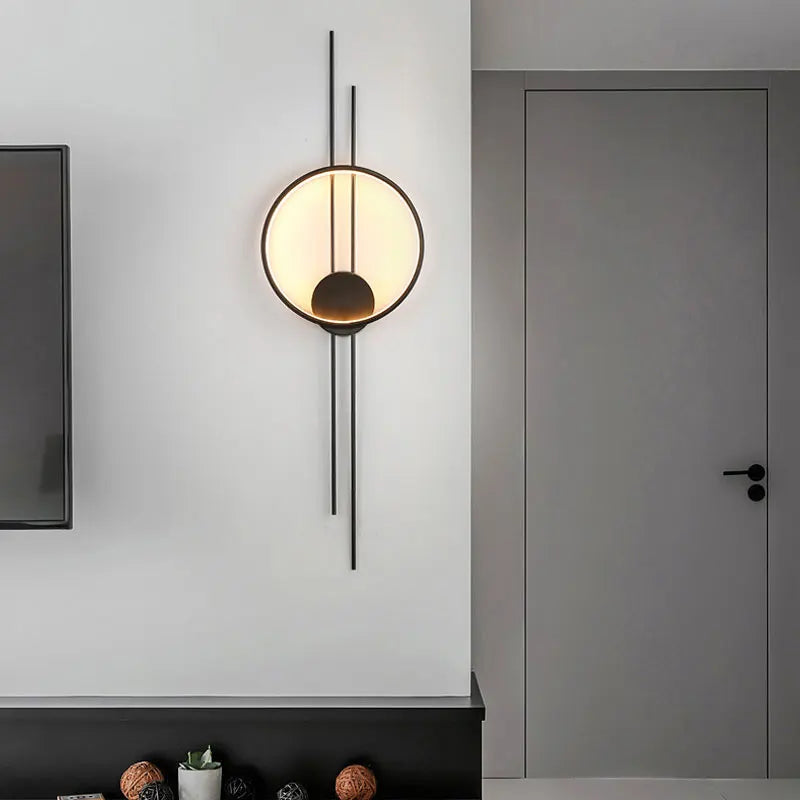 Postmoderne vegglampe for nordisk minimalistisk dekor i oppholdsrom