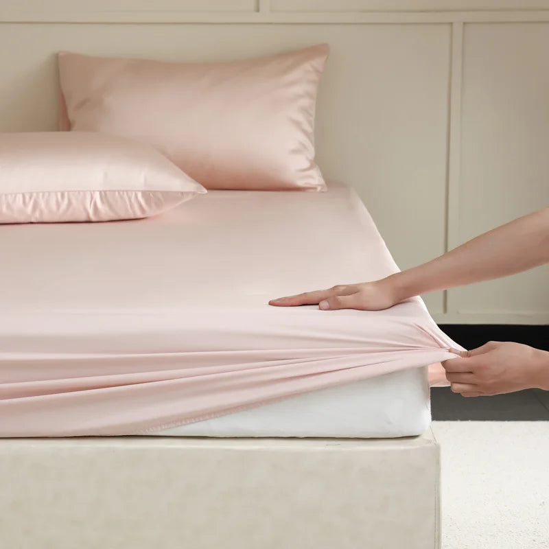 Royal Silk Fitted Sheet Made From Luxurious Mulberry Silk For Smooth Sleep