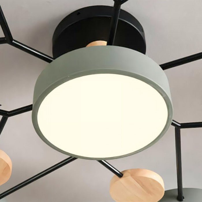 Rozvětvené Nordic LED stropní svítidlo ve skandinávském stylu