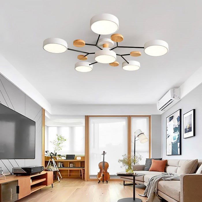 Rozvětvené Nordic LED stropní svítidlo ve skandinávském stylu