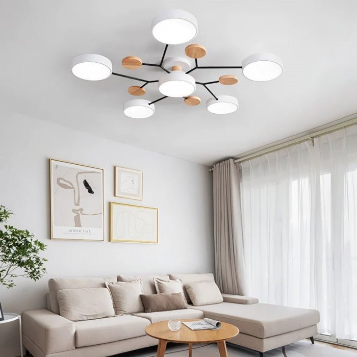 Rozvětvené Nordic LED stropní svítidlo ve skandinávském stylu