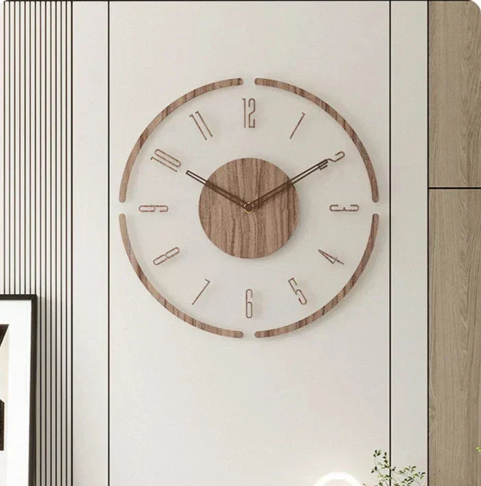 FashionableClock stilfuldt vægur med minimalistisk nordisk design