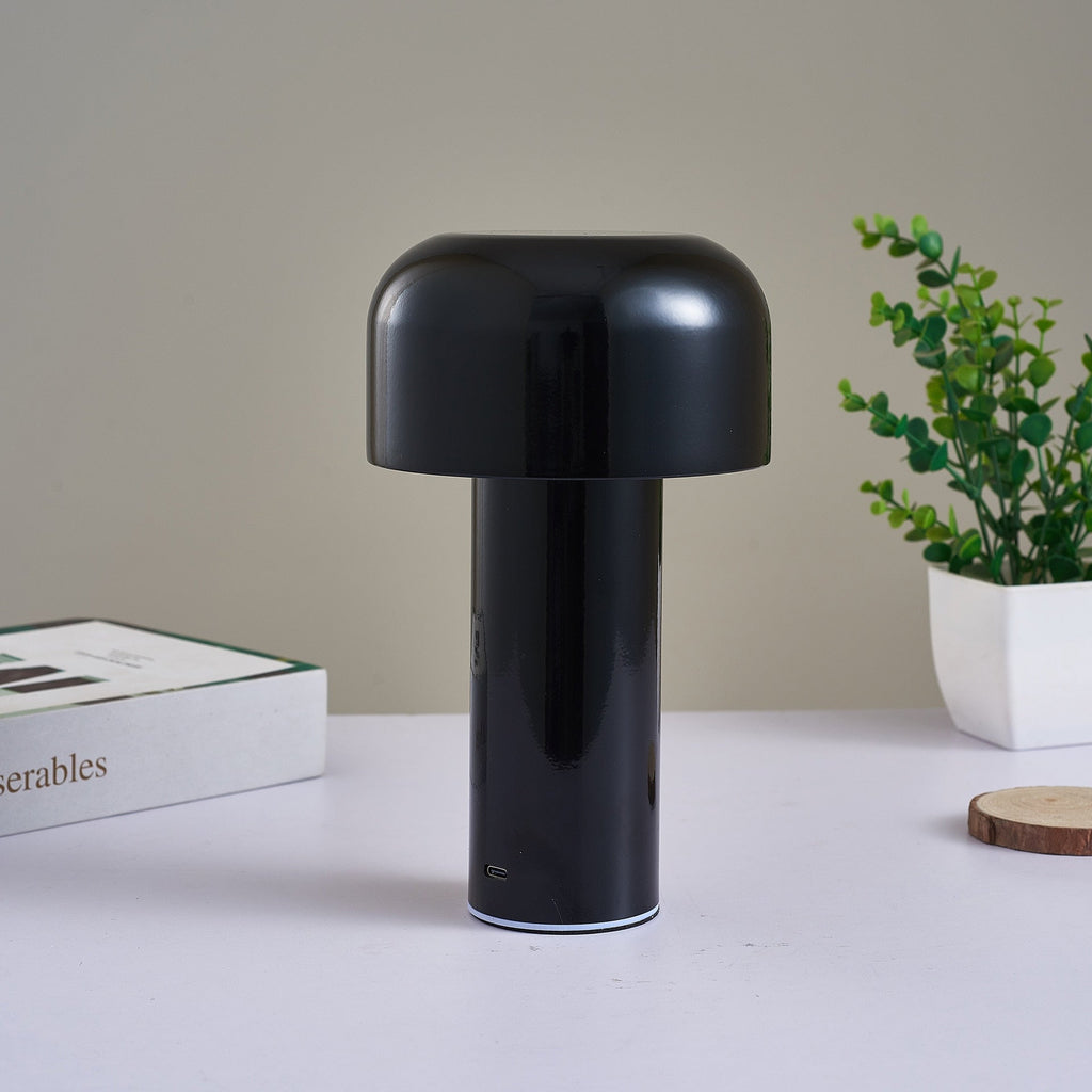 Lunetta Cordless Mushroom Table Lamp in Italian Style