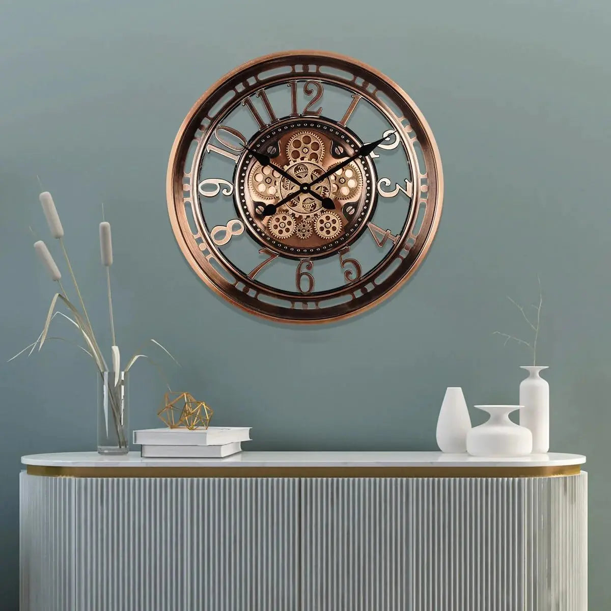 CopperTime Vintage Office Clock For Home And Workspaces