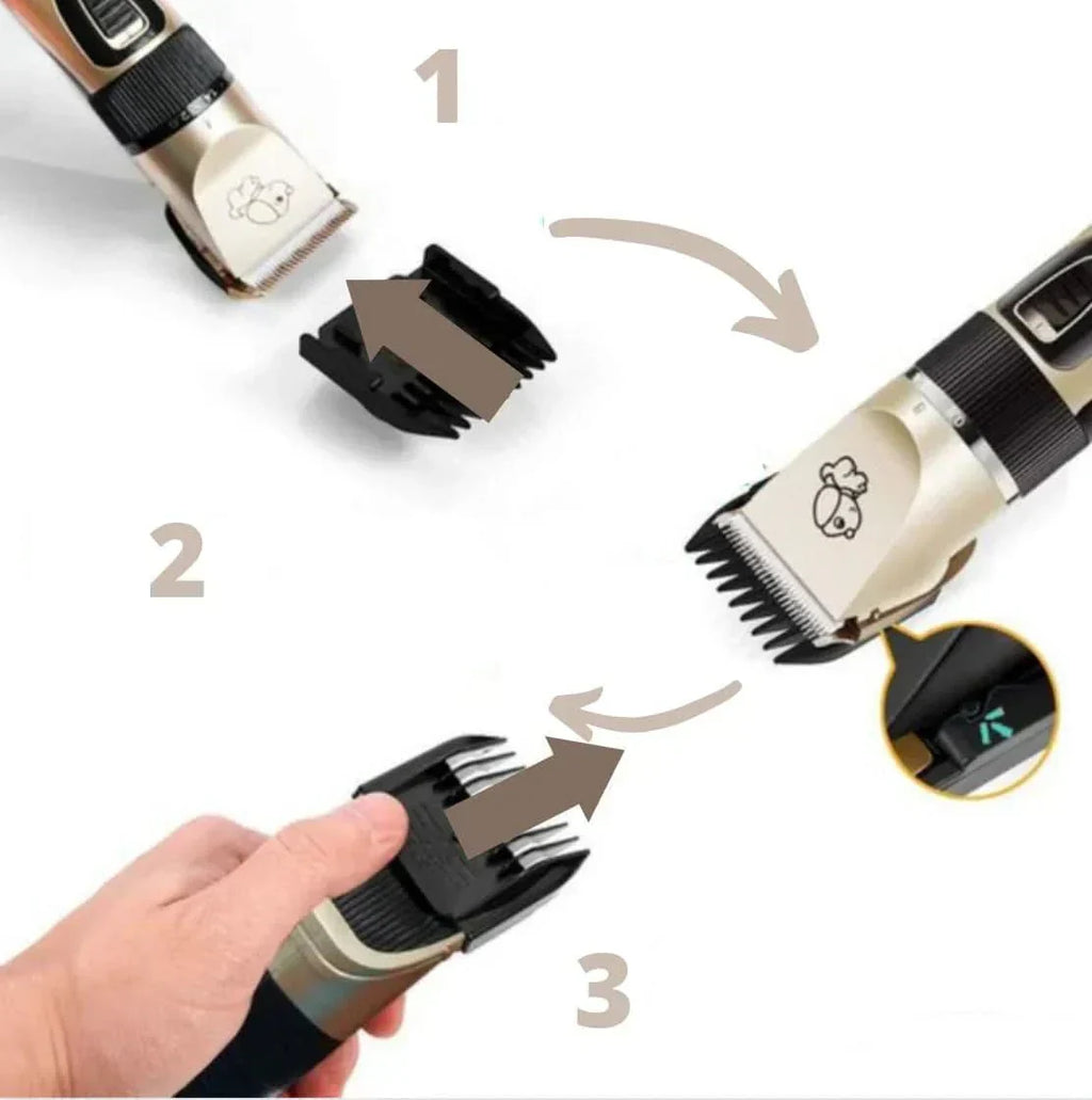 PawsPro Groomer: Professional Dog Trimmer With Brush for All Coat Types