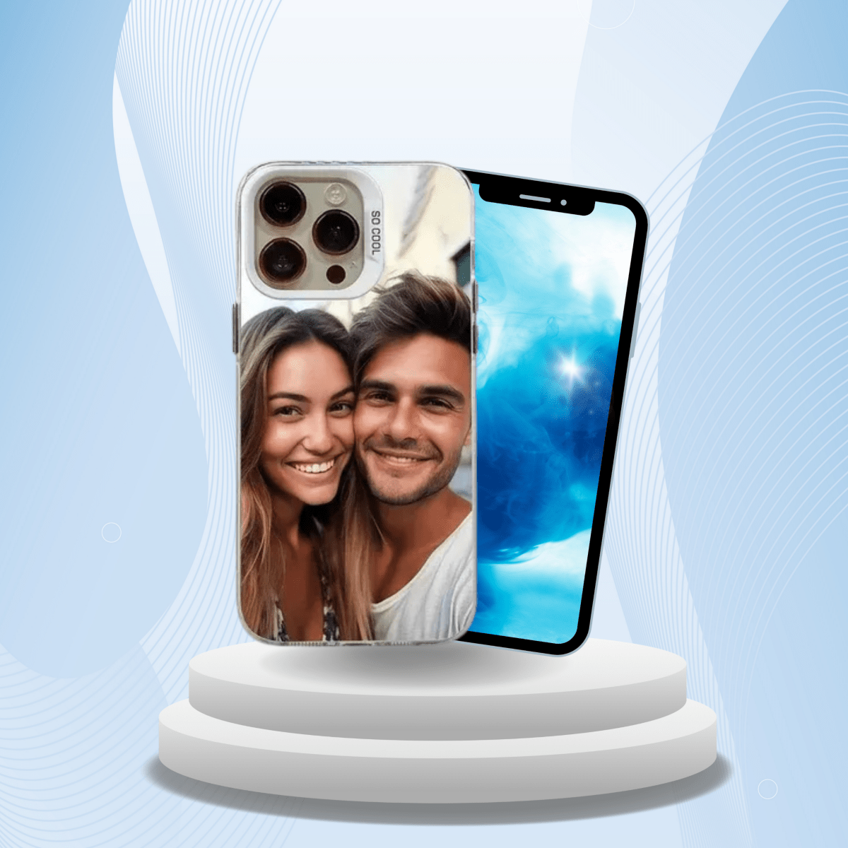 NovaShield Shock-Resistant iPhone Case With Photo Customization