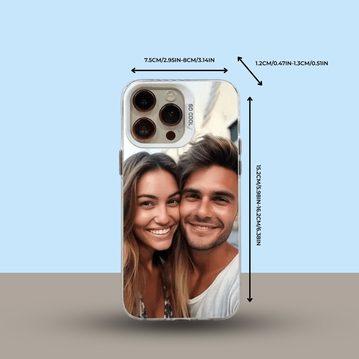 NovaShield Shock-Resistant iPhone Case With Photo Customization