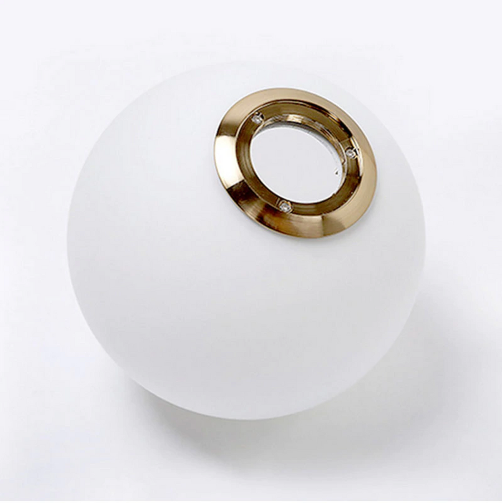 Lumina Orb Nástěnné svítidlo s plovoucí skleněnou koulí, minimalistické