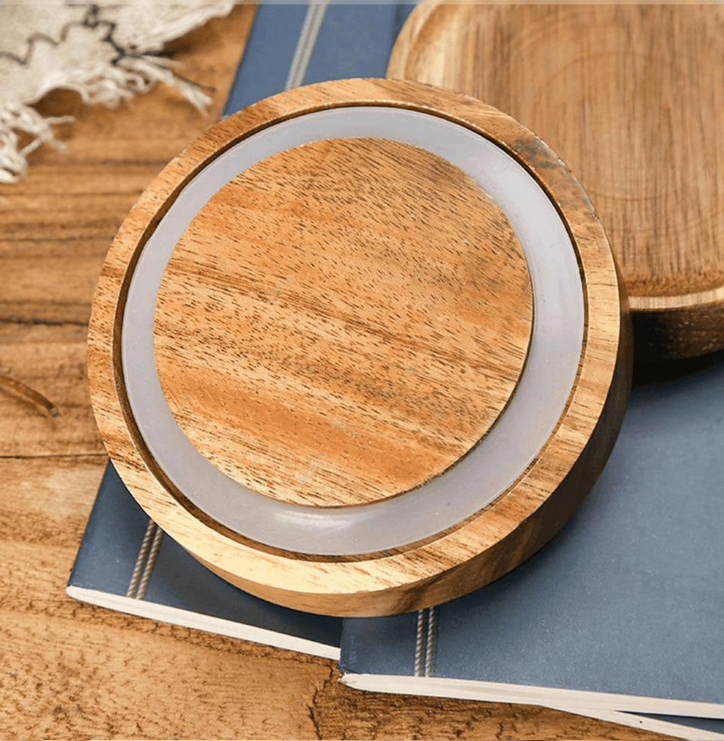 Acacia And Glass Storage Containers For Kitchen Organization