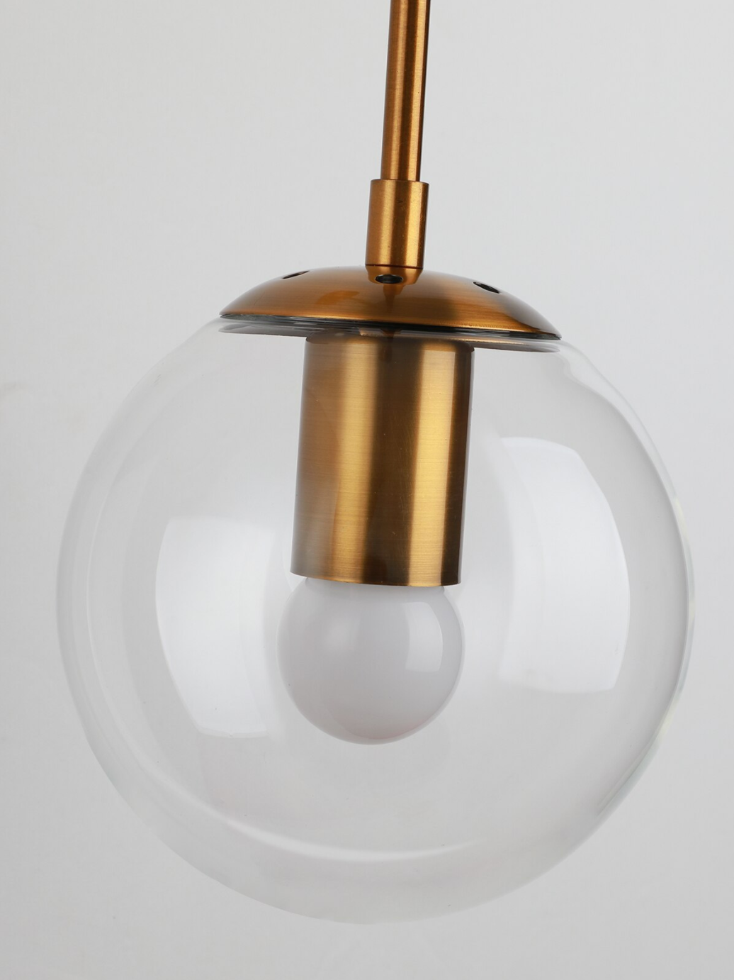 Elegant LumaGlide Glass Globe Wall Sconce Hanging Lamp