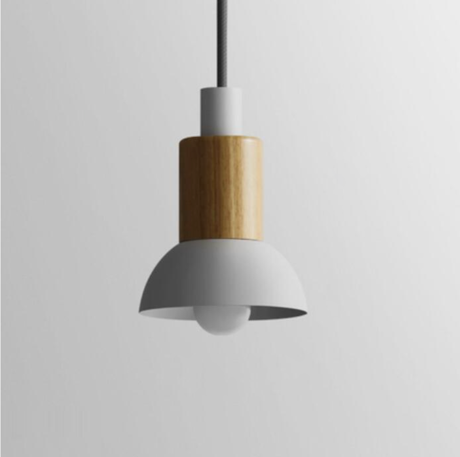 Averyn Metal and Wood Pendant Lights for Colorful Rooms