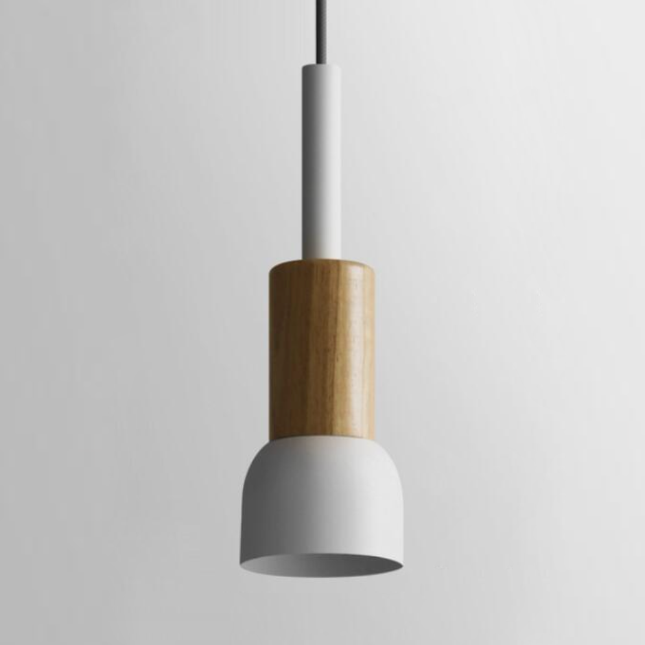 Averyn Metal and Wood Pendant Lights for Colorful Rooms