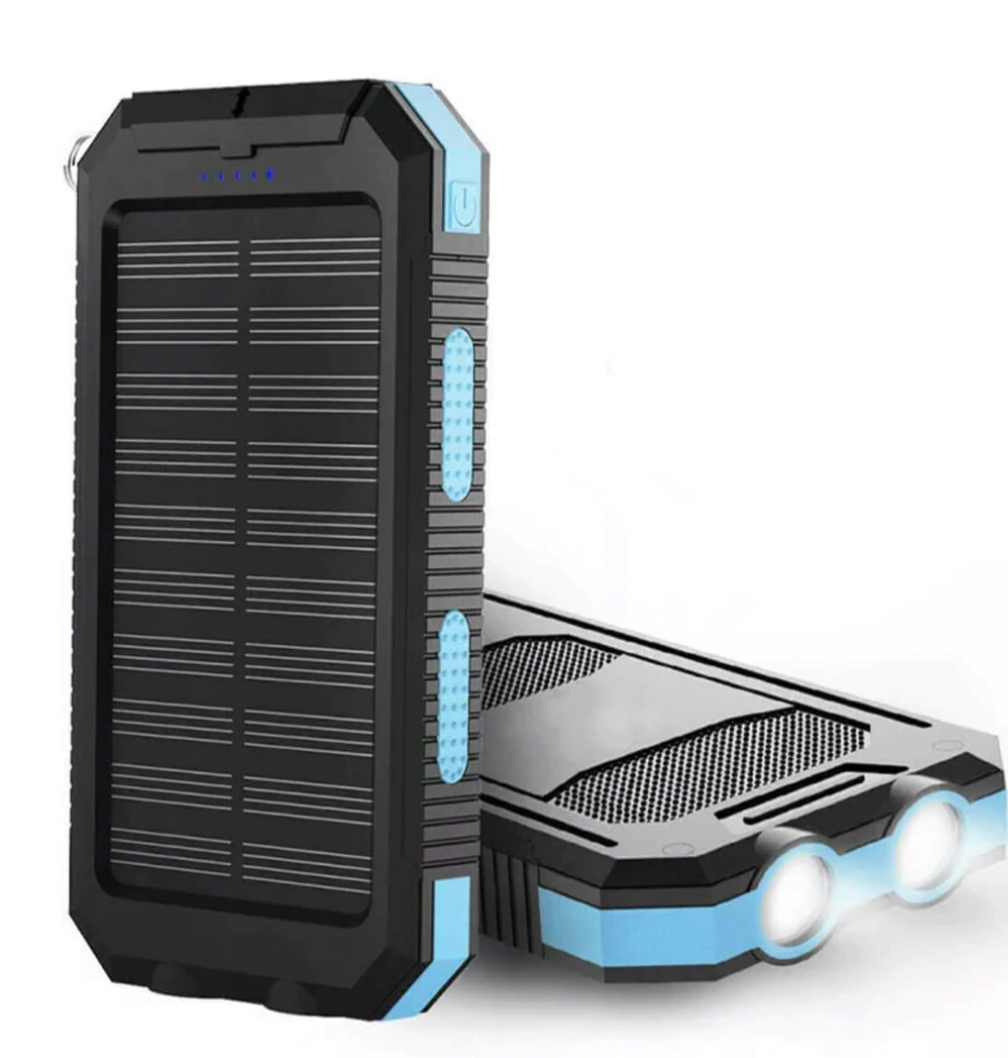 Solar Power Bank Portable Waterproof Outdoor Travel Charger