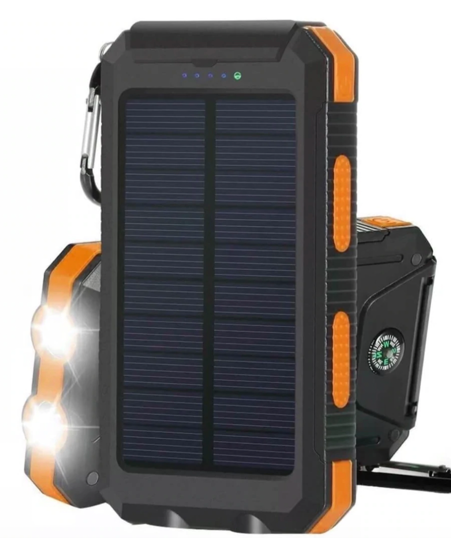 Solar Power Bank Portable Waterproof Outdoor Travel Charger