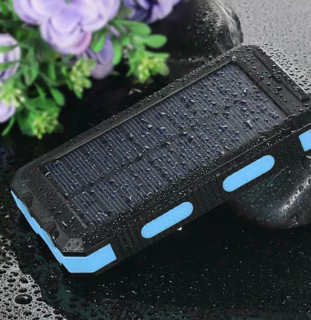 Solar Power Bank Portable Waterproof Outdoor Travel Charger