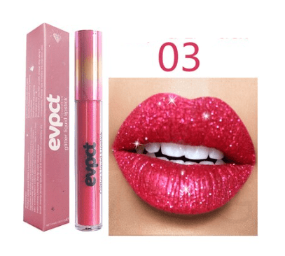 Aurora Lip Waterproof Glitter Lipstick With Long-Lasting Shine
