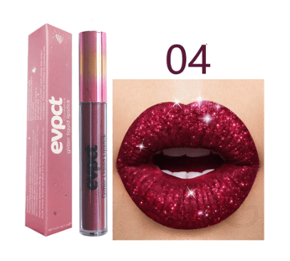 Aurora Lip Waterproof Glitter Lipstick With Long-Lasting Shine