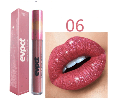 Aurora Lip Waterproof Glitter Lipstick With Long-Lasting Shine