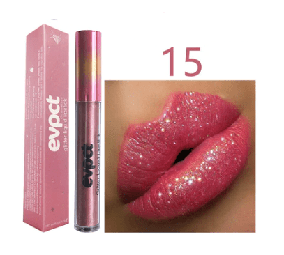 Aurora Lip Waterproof Glitter Lipstick With Long-Lasting Shine