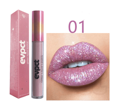 Aurora Lip Waterproof Glitter Lipstick With Long-Lasting Shine