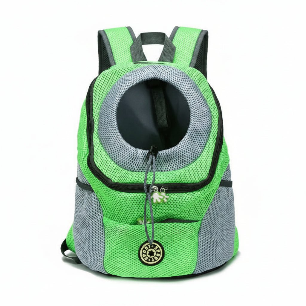 Mochila ergonómica para transporte de cães com almofadamento confortável