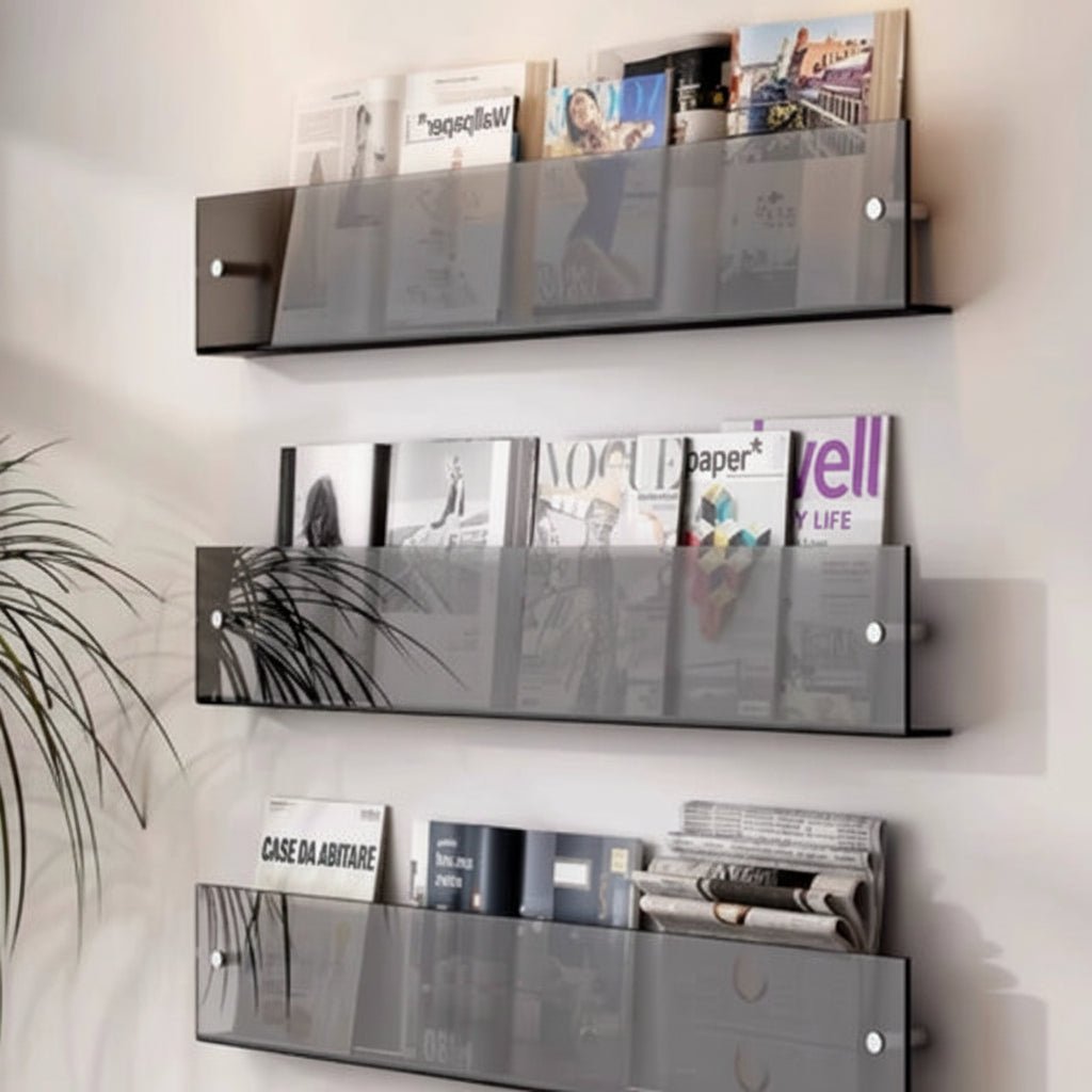 Minimalist Magazine Wall Mount Display Rack