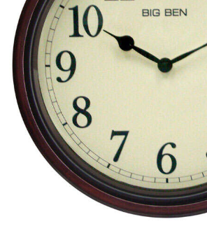 TimelessWood Brown Wall Clock In Classic Style For Home Decor