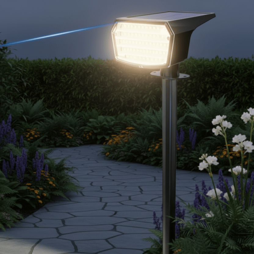 LumenPeak Solar LED Floodlight With Long-Lasting Battery