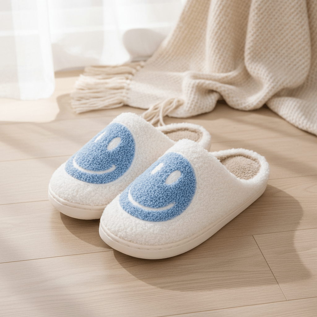 SnuggleStep Plush Cartoon Slippers For Women With Soft Anti Slip Sole