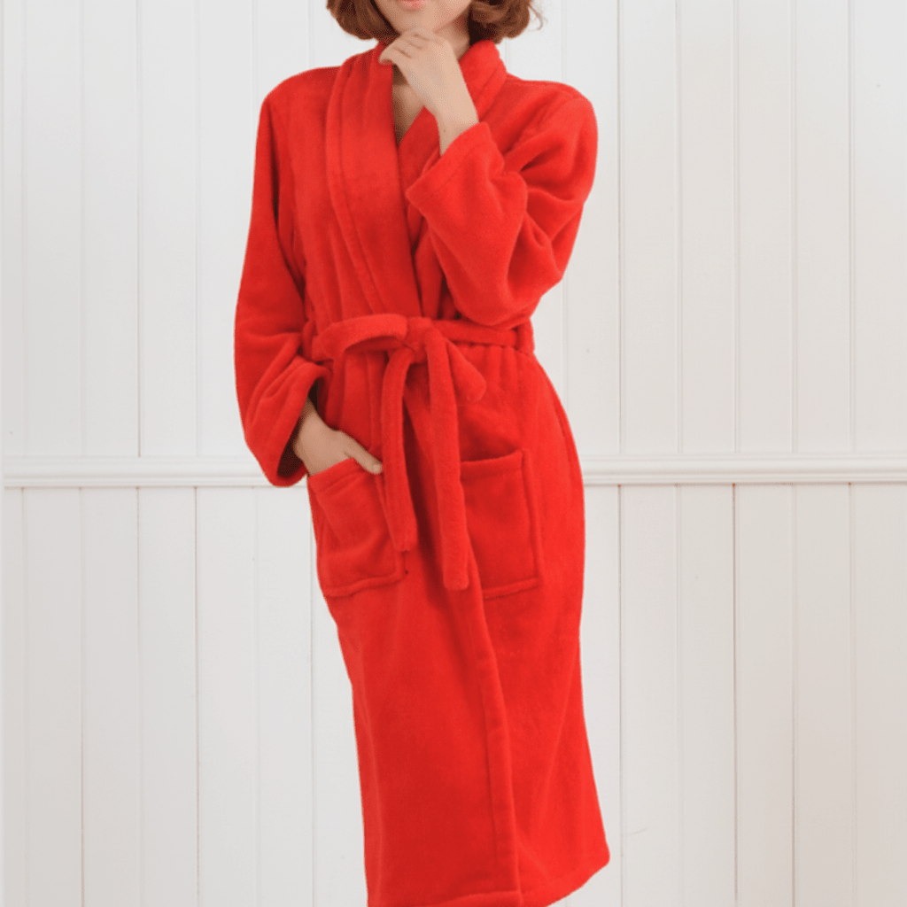Aura Absorbent Cotton Bathrobe for Peaceful Relaxation