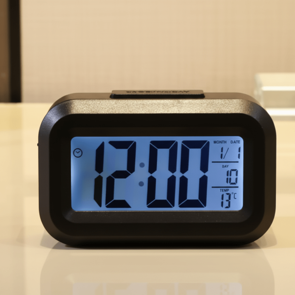 NovaTime Mini Multifunktionaler digitaler LED-Wecker mit Schlummerfunktion