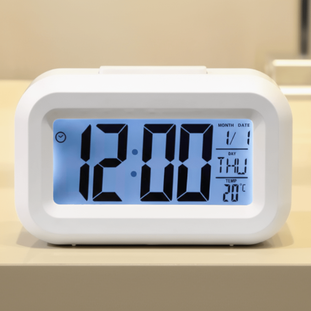 NovaTime Mini Multifunktionaler digitaler LED-Wecker mit Schlummerfunktion