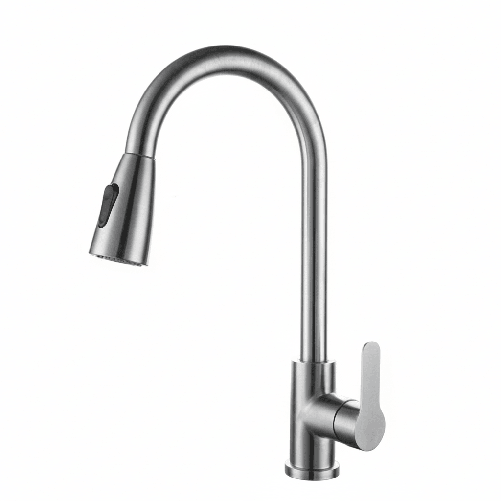 AureaFlow Elegant Kitchen Faucet With Pull Out Function And 360 Degree Rotation