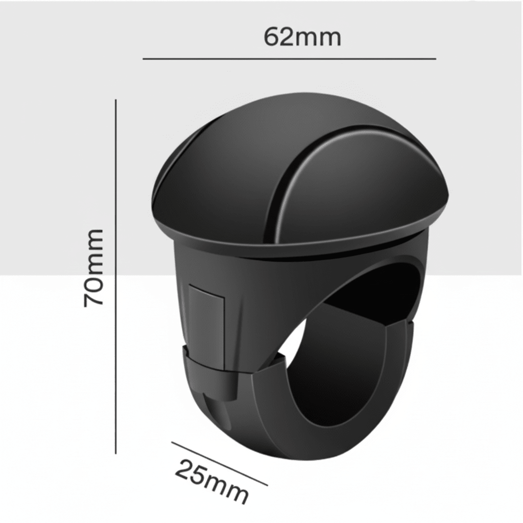 FlowGrip Ergonomic Steering Wheel Spinner Knob For Smooth Driving
