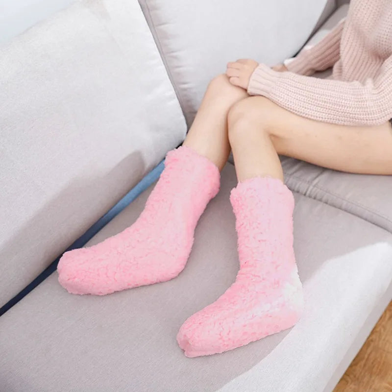 Emma's Cozy Luxe Cashmere Thermal Socks for Women Soft Winter Lounge Socks