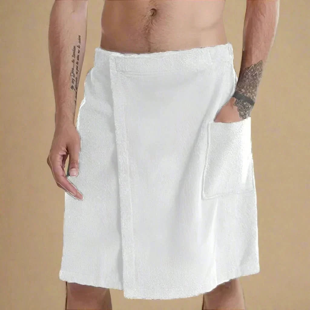 AquaFlex Wrap Portable Bath Towel With Elastic Fit
