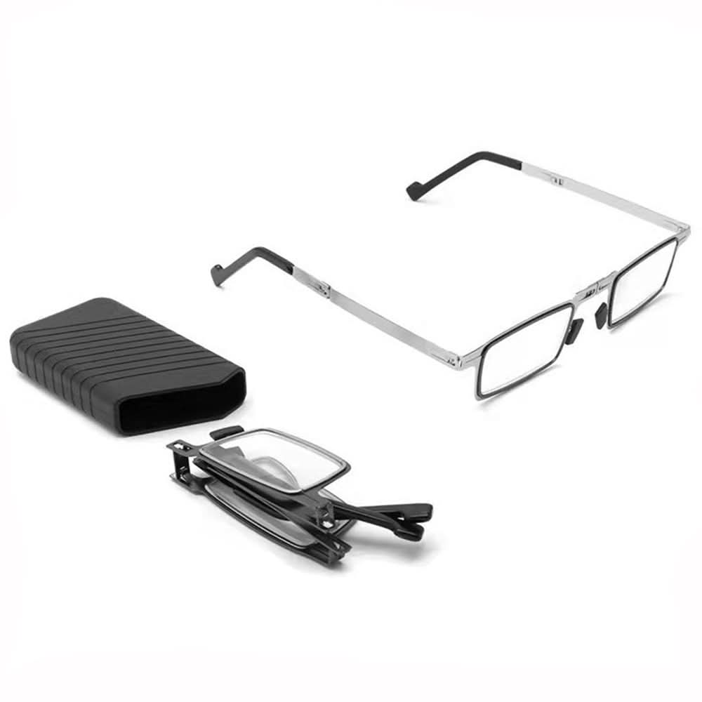LumenView Faltbare Lesebrille mit Blaulichtfilter und kompakter Hülle