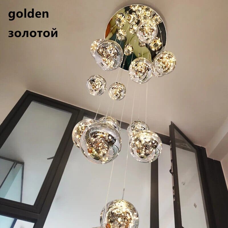 Bella Glass Ball Chandelier | Fervei