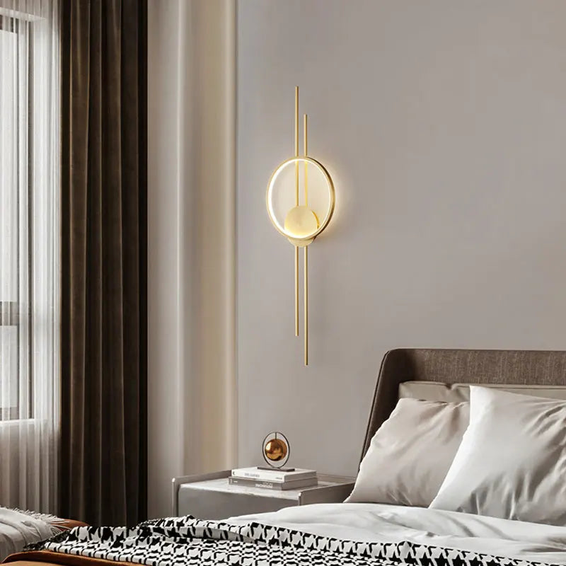 Postmoderne vegglampe for nordisk minimalistisk dekor i oppholdsrom