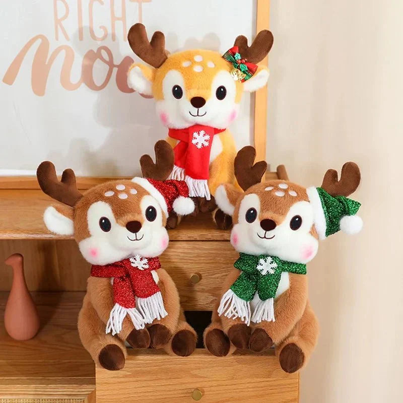 SnuggleScarf Charming Christmas Plush Doll With Cartoon Design