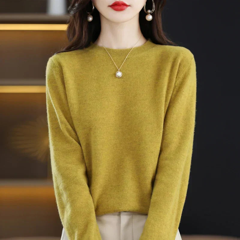 Charlotte Cashmere Wool Sweater 100 Percent Classic Knit