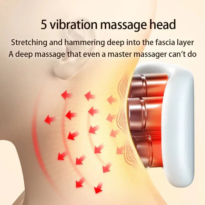 NeckZen Intelligentes Vibrations- und Wärme-Nacken-Gerät für tiefe Entspannung