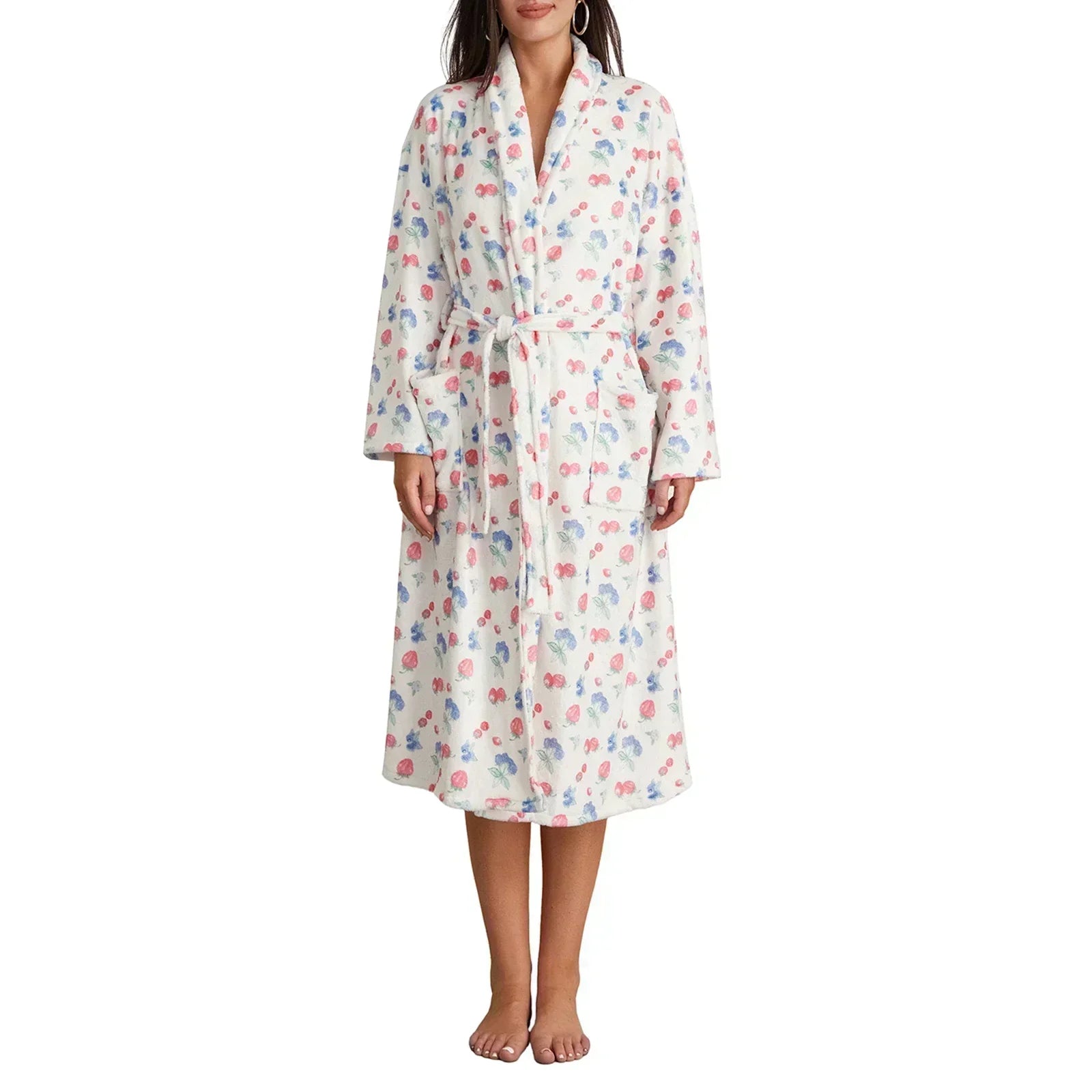 BlossomWrap Cozy Indoor Robe For Home Comfort And Warmth