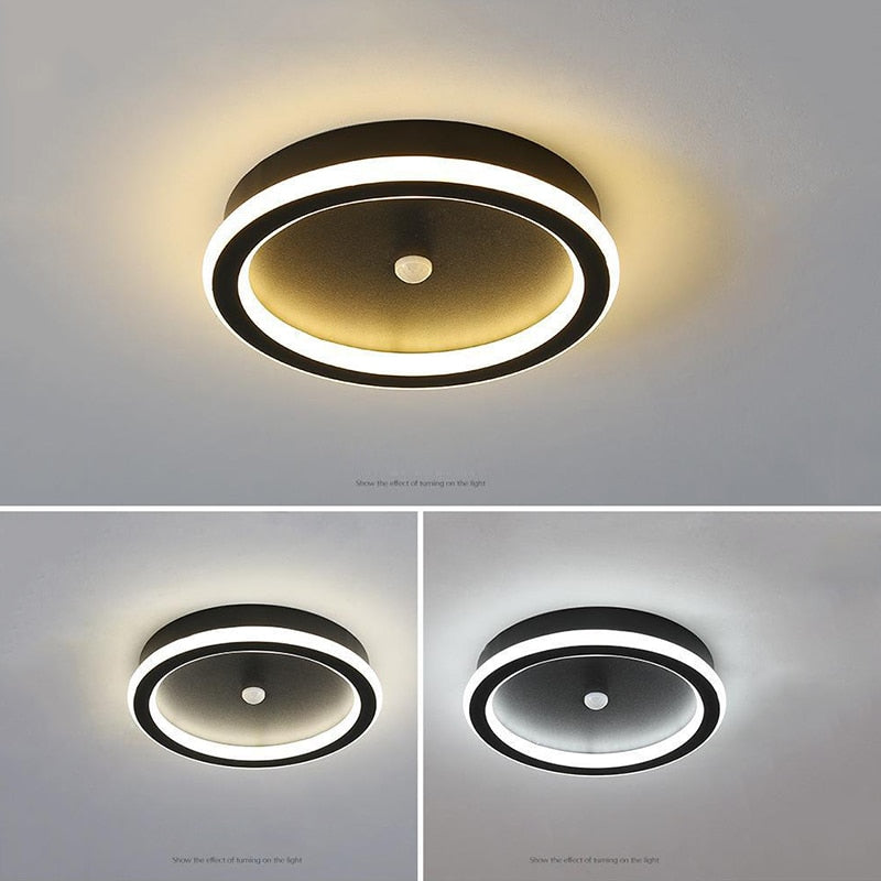 Plafonnier avec Capteur de Mouvement LED pour Chambre et Couloir