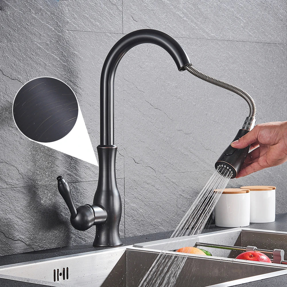 GlamFaucet Køkkenarmatur med Guldfinish og Moderne Udseende i Dag