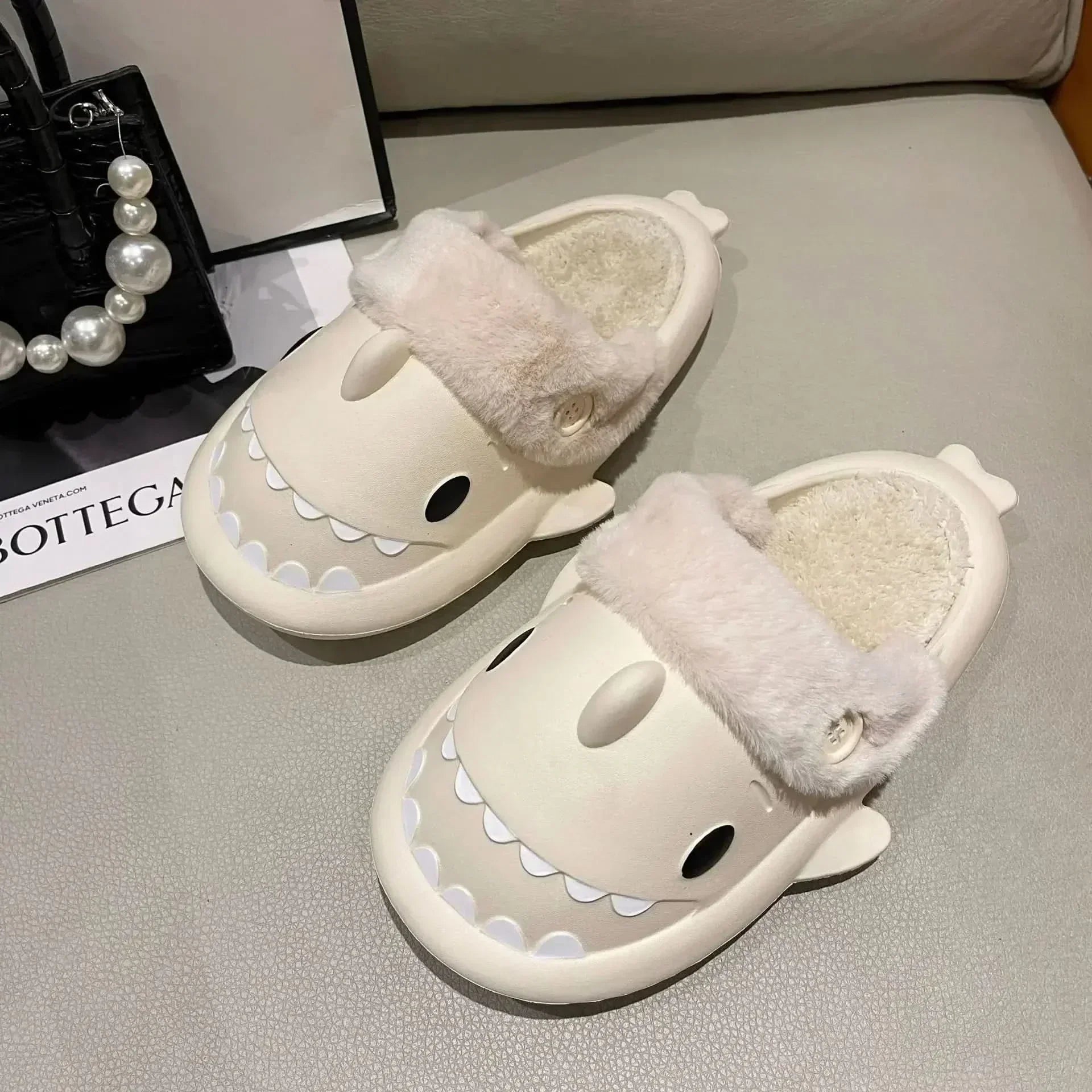 FinFriend Playful Shark Slippers For Warm And Stylish Winter Evenings At Home