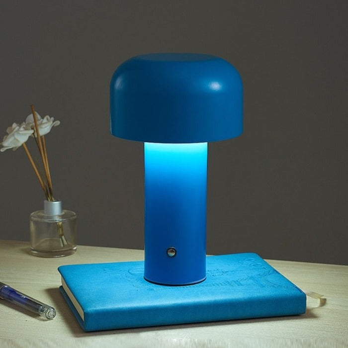 Lunetta Cordless Mushroom Table Lamp in Italian Style