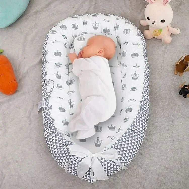 NookNest Foldable Baby Cot For Safe Sleep At Home And On The Go