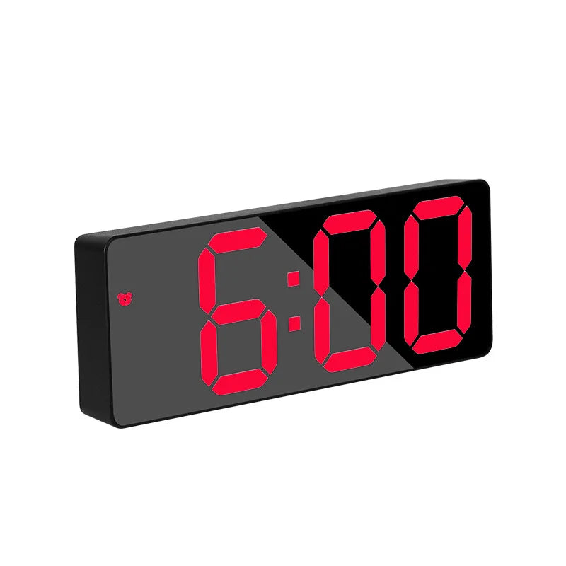 SmartWake Electronic Mirror Clock With Built-In Alarm Function