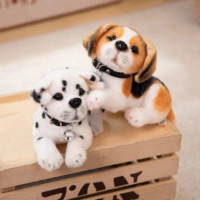 Dalmo Peluche Realistico Dalmata con Imbottitura in Cotone PP per Bambini e Decorazione Casa